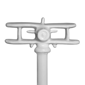 Finial finishes for iron beds-Finial-Airplane - Depth 2", Width 7", Height 3.5"-Jack and Jill Boutique