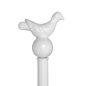 Finial finishes for iron beds-Finial-Bird On Ball - Depth 2", Width 4", Height 4.5"-Jack and Jill Boutique