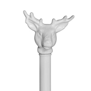 Finial finishes for iron beds-Finial-Deer with Antlers - Width 4", Depth 3.5", Height 3.5"-Jack and Jill Boutique