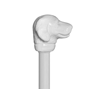 Finial finishes for iron beds-Finial-Dog Head - Depth 3.5", Width 3", Height 3"-Jack and Jill Boutique
