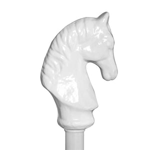 Finial finishes for iron beds-Finial-Horse Head - Depth 2", Width 4", Height 5.5"-Jack and Jill Boutique