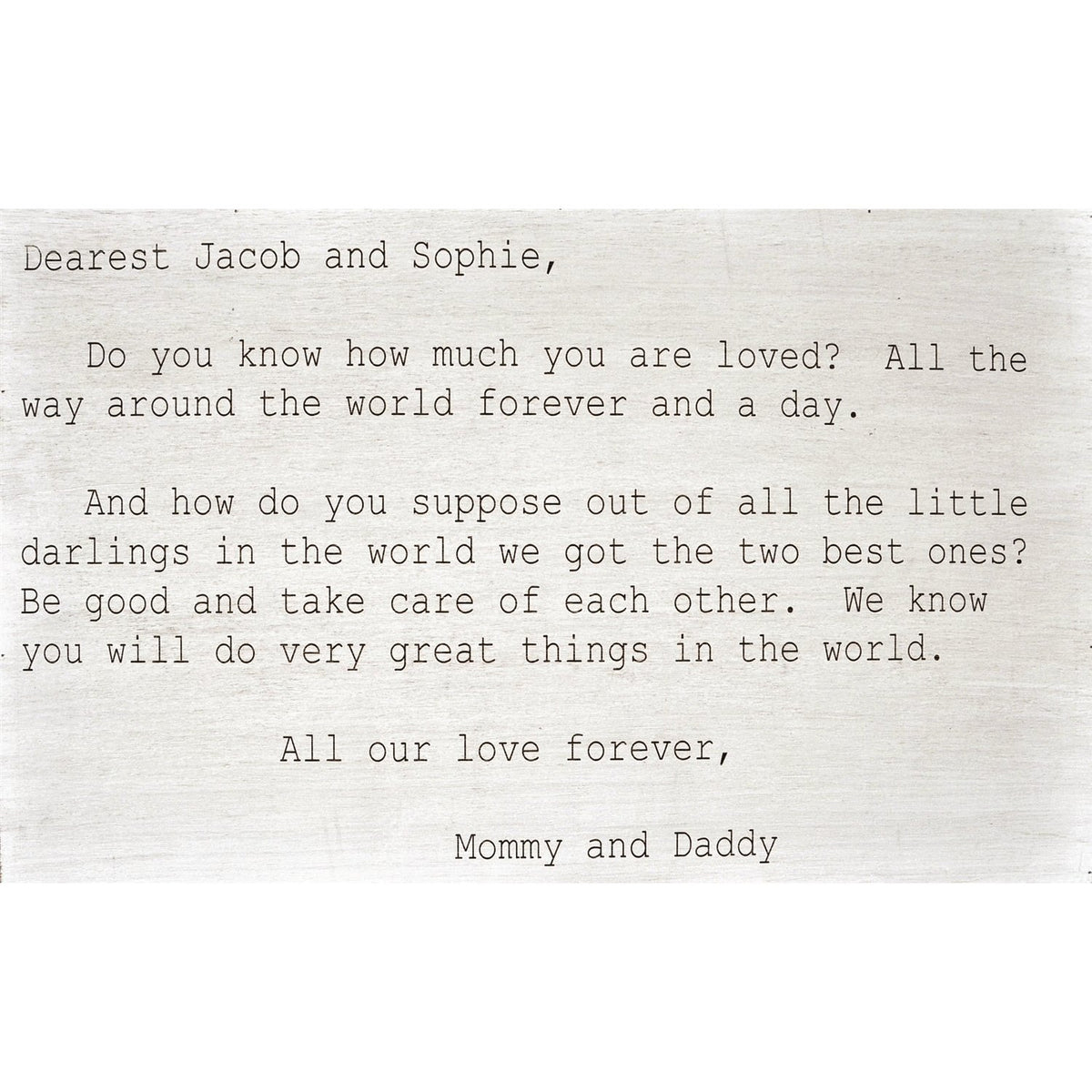 Love Letters - Custom Engraved Love Letter-Love Letters-Jack and Jill Boutique