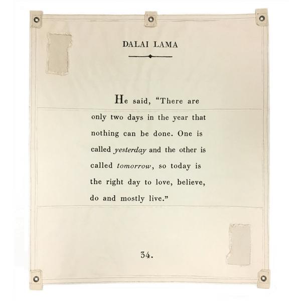 Wall Tarp - Quote from Dalai Lama Wall Hanging-Wall Tarp-Jack and Jill Boutique