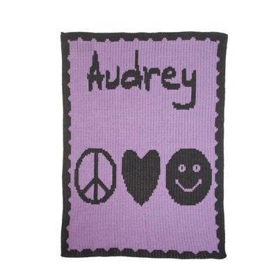 Emoji Combo &amp; Name Personalized Stroller Blanket or Baby Blanket-Blankets-Jack and Jill Boutique