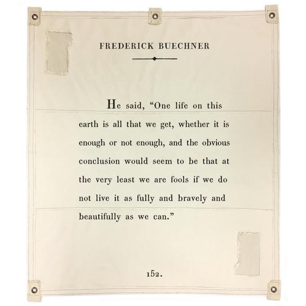 Wall Tarp - Quote from Frederick Buechner Wall Hanging-Wall Tarp-Jack and Jill Boutique