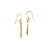 GOLD PLATED STERLING SILVER DANGLE EARRINGS-Jewelry-Jack and Jill Boutique