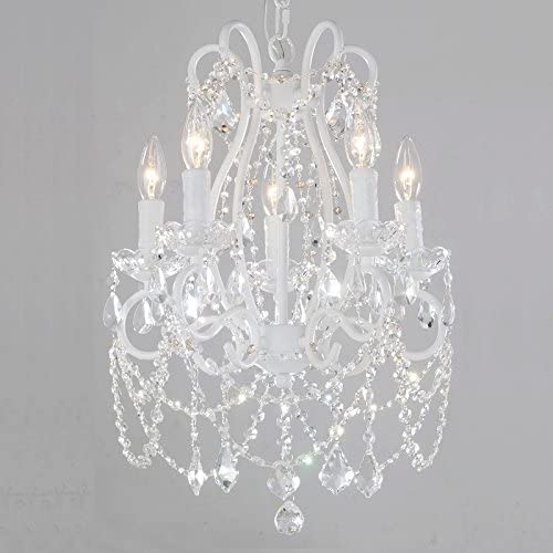 Adele Antique White 5-Light Chandelier-Chandeliers-Jack and Jill Boutique