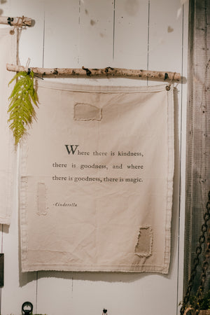 Wall Tarp - Quote from Cinderalla-Wall Tarp-Jack and Jill Boutique