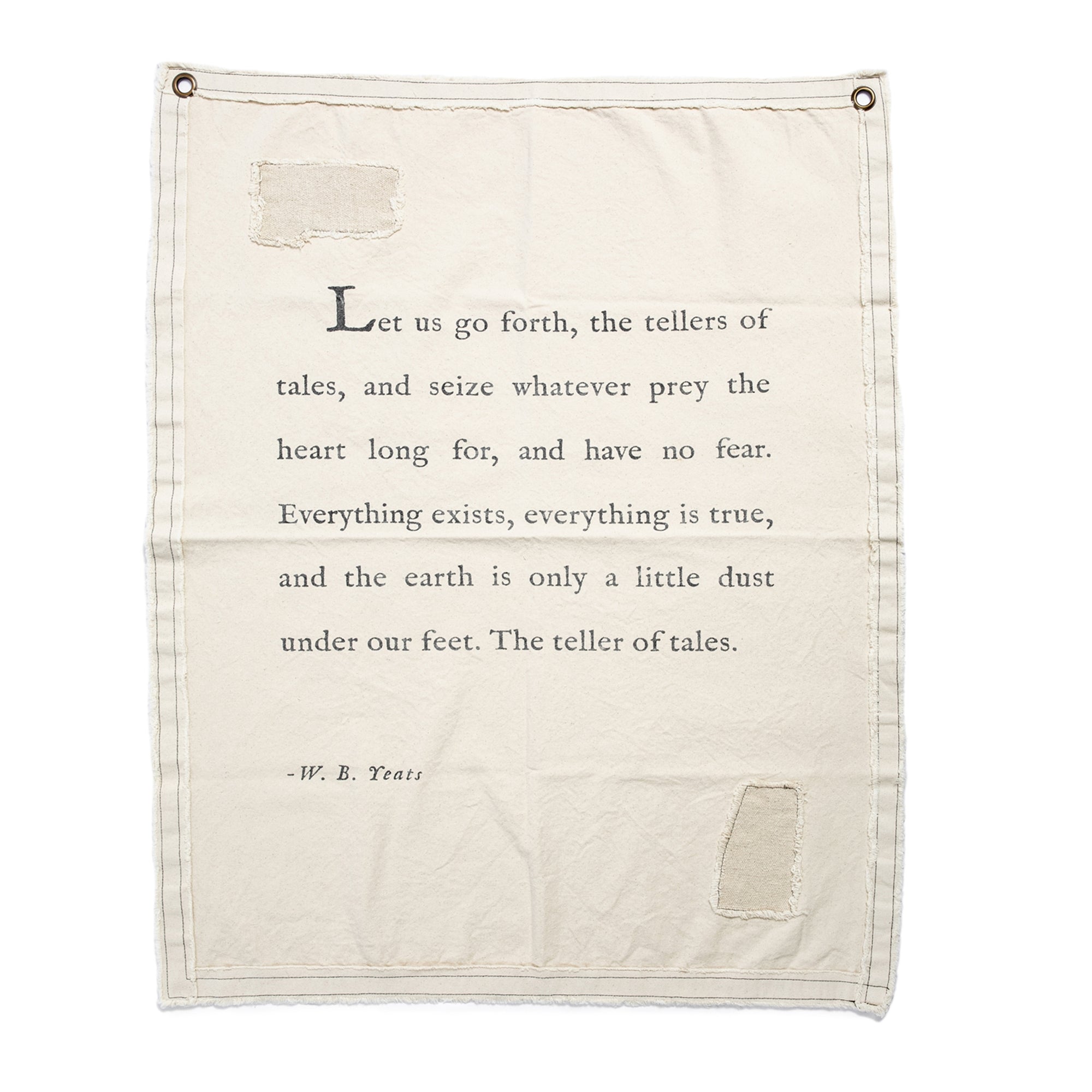 Wall Tarp - Quote from W.B. Yeats-Wall Tarp-Jack and Jill Boutique