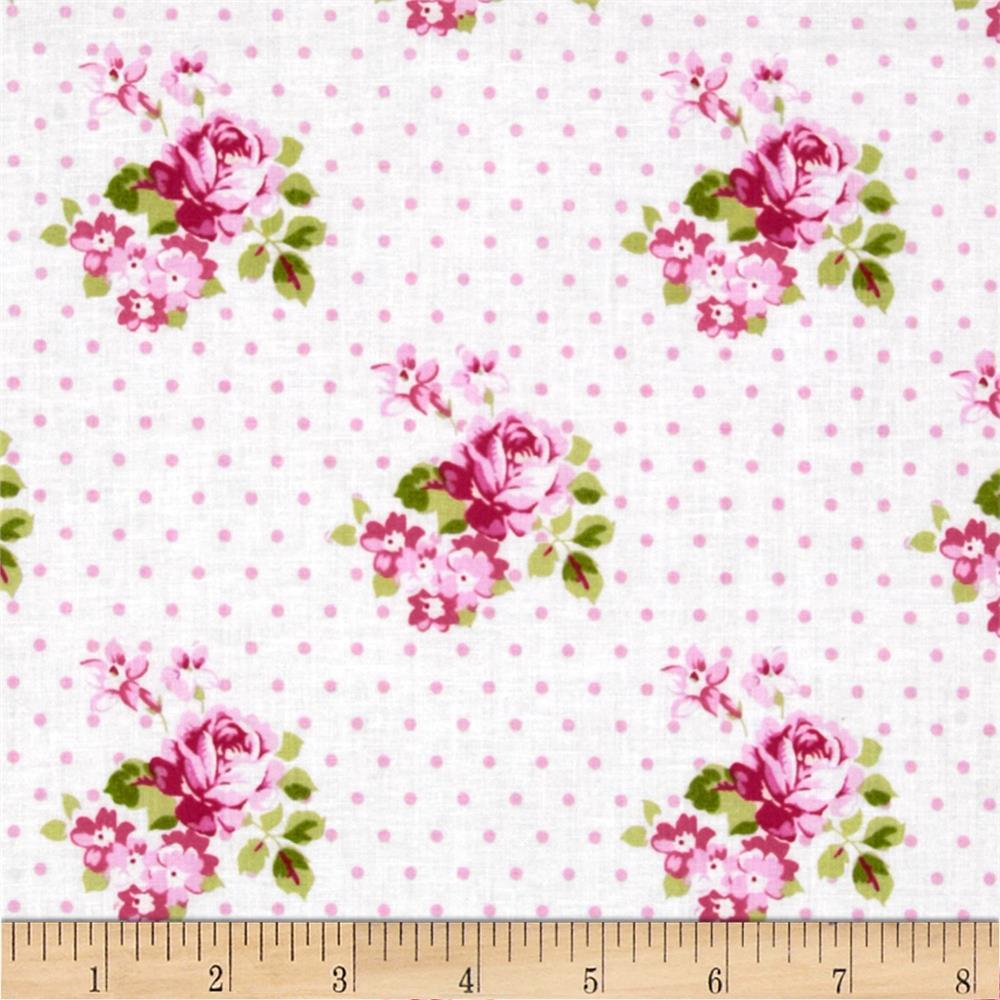 Sunshine Roses Hanky Rose Fabric by the Yard | 100% Cotton-Fabric-Jack and Jill Boutique