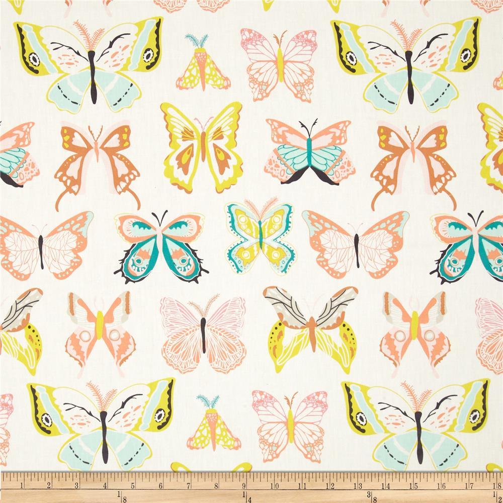Winged Wingspan Melon Fabric by the Yard | 100% Cotton-Fabric-Jack and Jill Boutique