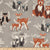 Hello Bear Oh Hello Fog Fabric 22 in remnant-Fabric-Jack and Jill Boutique