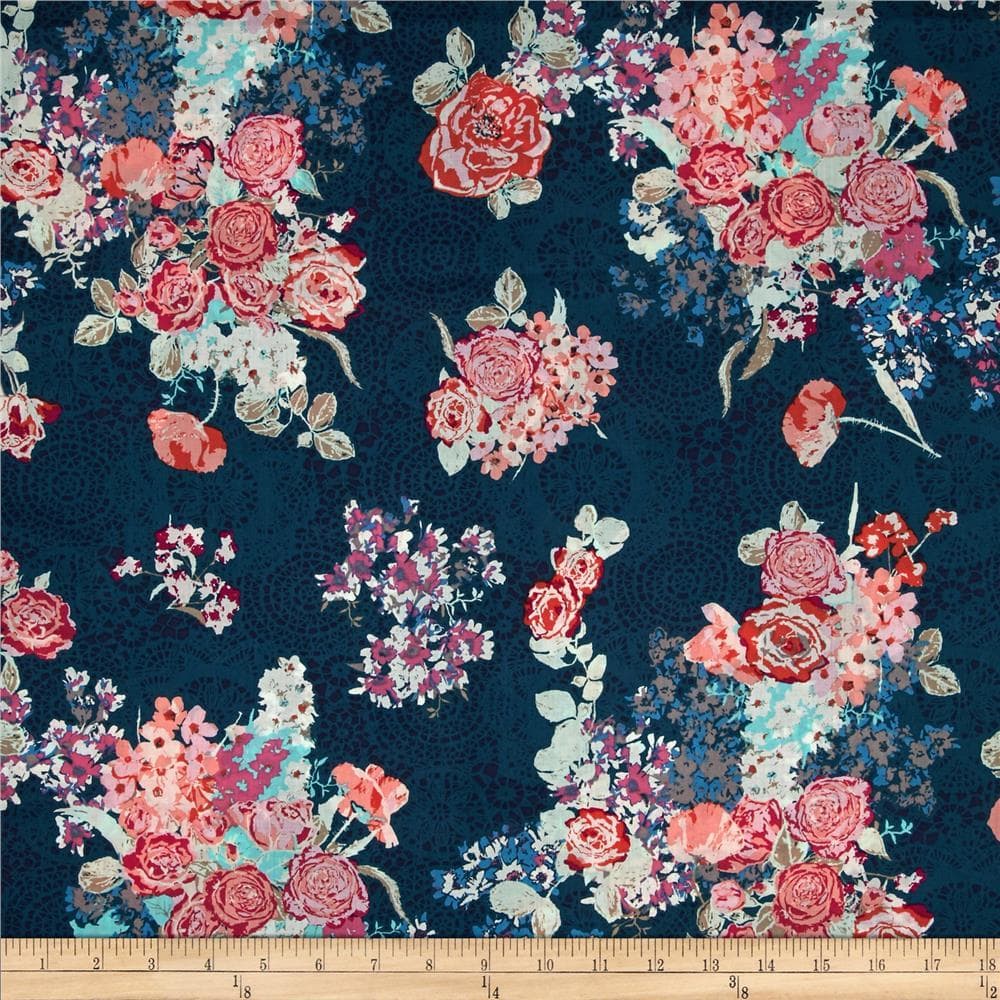 Skopelos Nisi Flora Oceanon Fabric by the Yard | 100% Cotton-Fabric-Default-Jack and Jill Boutique