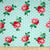 Lucy Aqua Fabric by the Yard | 100% Cotton-Fabric-Jack and Jill Boutique