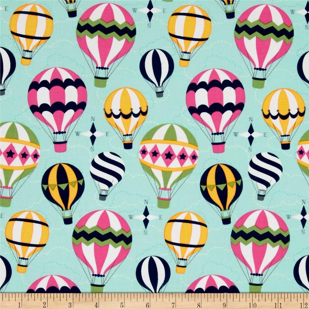 Up and Away Mist Fabric by the Yard | 100% Cotton-Fabric-Jack and Jill Boutique