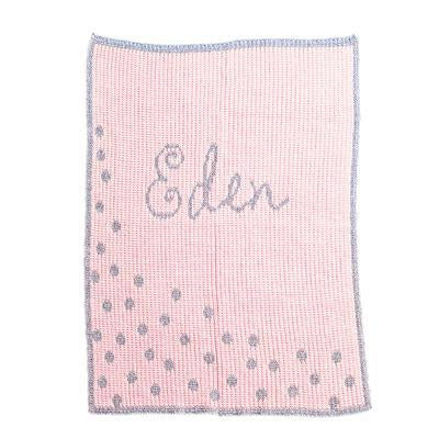 Metallic Sprinkled Dots Personalized Stroller Blanket or Baby Blanket-Blankets-Jack and Jill Boutique
