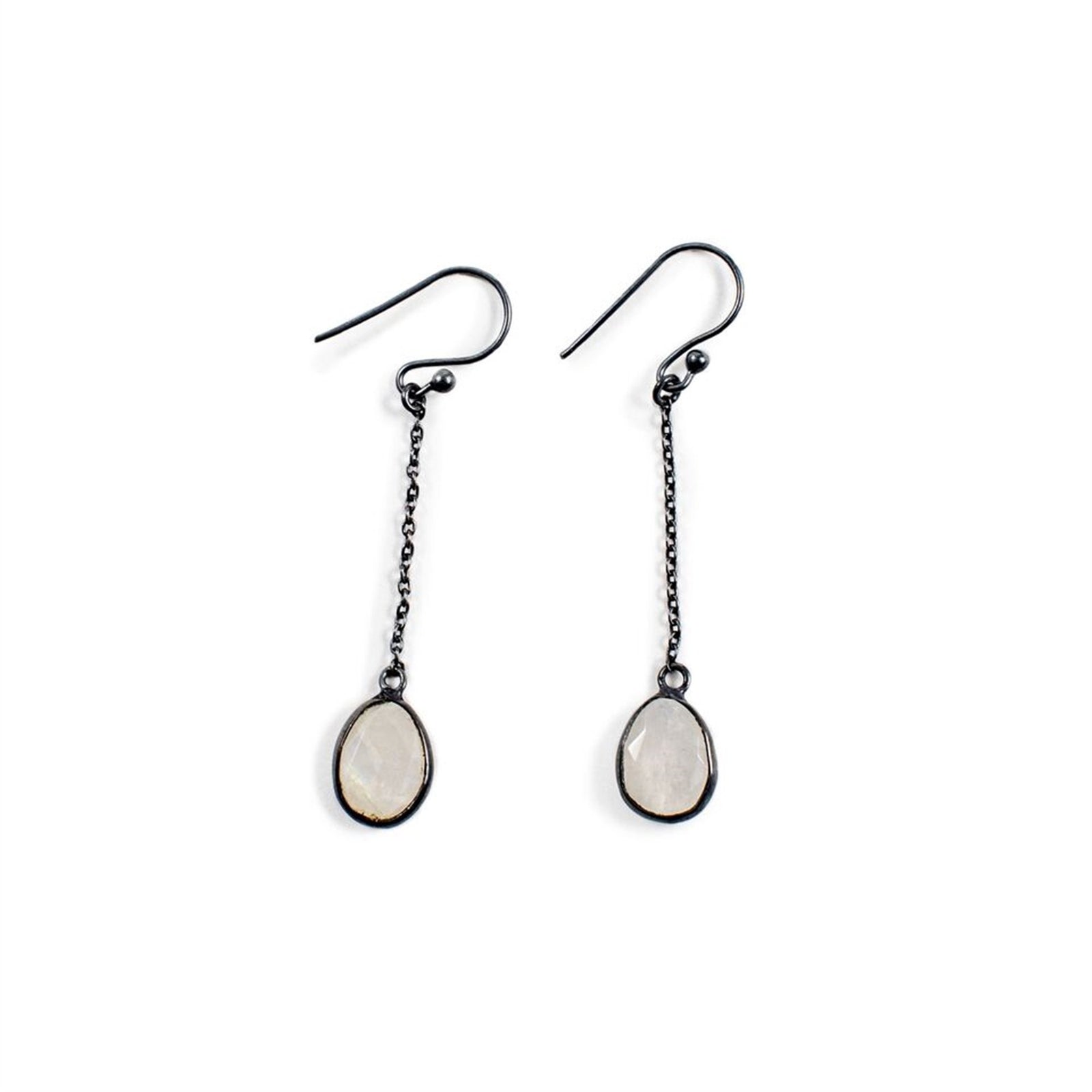 MOONSTONE DROP EARRINGS-Jewelry-Jack and Jill Boutique