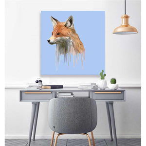 Drippy Fox Canvas Wall Art-Canvas Wall Art-14x14-Jack and Jill Boutique