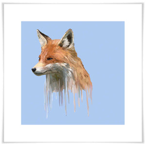 Drippy Fox Art Prints-Art Prints-11.5x11.5-Unframed-Jack and Jill Boutique