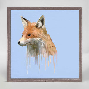 Drippy Fox Mini Framed Canvas-Mini Framed Canvas-Jack and Jill Boutique