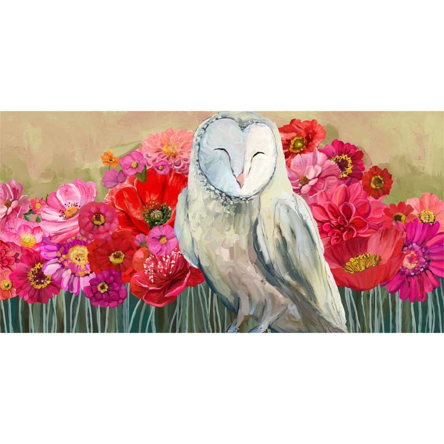 Daytime Owl Canvas Wall Art-Canvas Wall Art-24x12-Jack and Jill Boutique