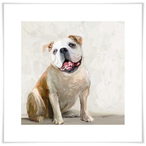 Good Boy Bulldog Art Prints-Art Prints-11.5x11.5-Unframed-Jack and Jill Boutique