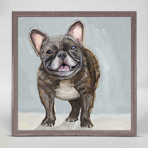 Good Boy Frenchie Mini Framed Canvas-Mini Framed Canvas-Jack and Jill Boutique