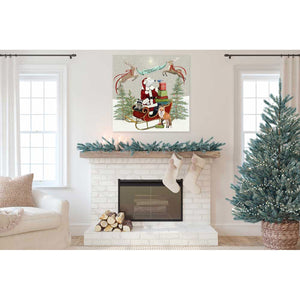 Holiday - Winter Woodland Sleigh Canvas Wall Art-Canvas Wall Art-14x14-Jack and Jill Boutique