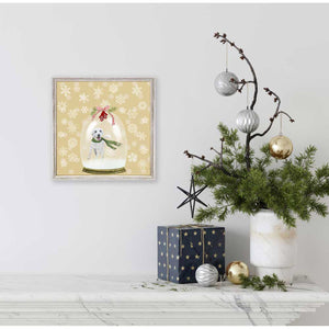 Holiday - Snow Globe - Labradoodle Mini Framed Canvas-Mini Framed Canvas-Jack and Jill Boutique