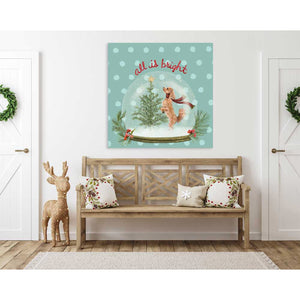 Holiday - Snow Globe - Poodle Canvas Wall Art-Canvas Wall Art-14x14-Jack and Jill Boutique