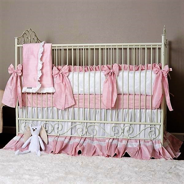 Angel Pink Crib Baby Bedding Set-Crib Bedding Set-Jack and Jill Boutique