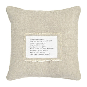 Within Your Heart - Patch Pillow-Pillow-Jack and Jill Boutique