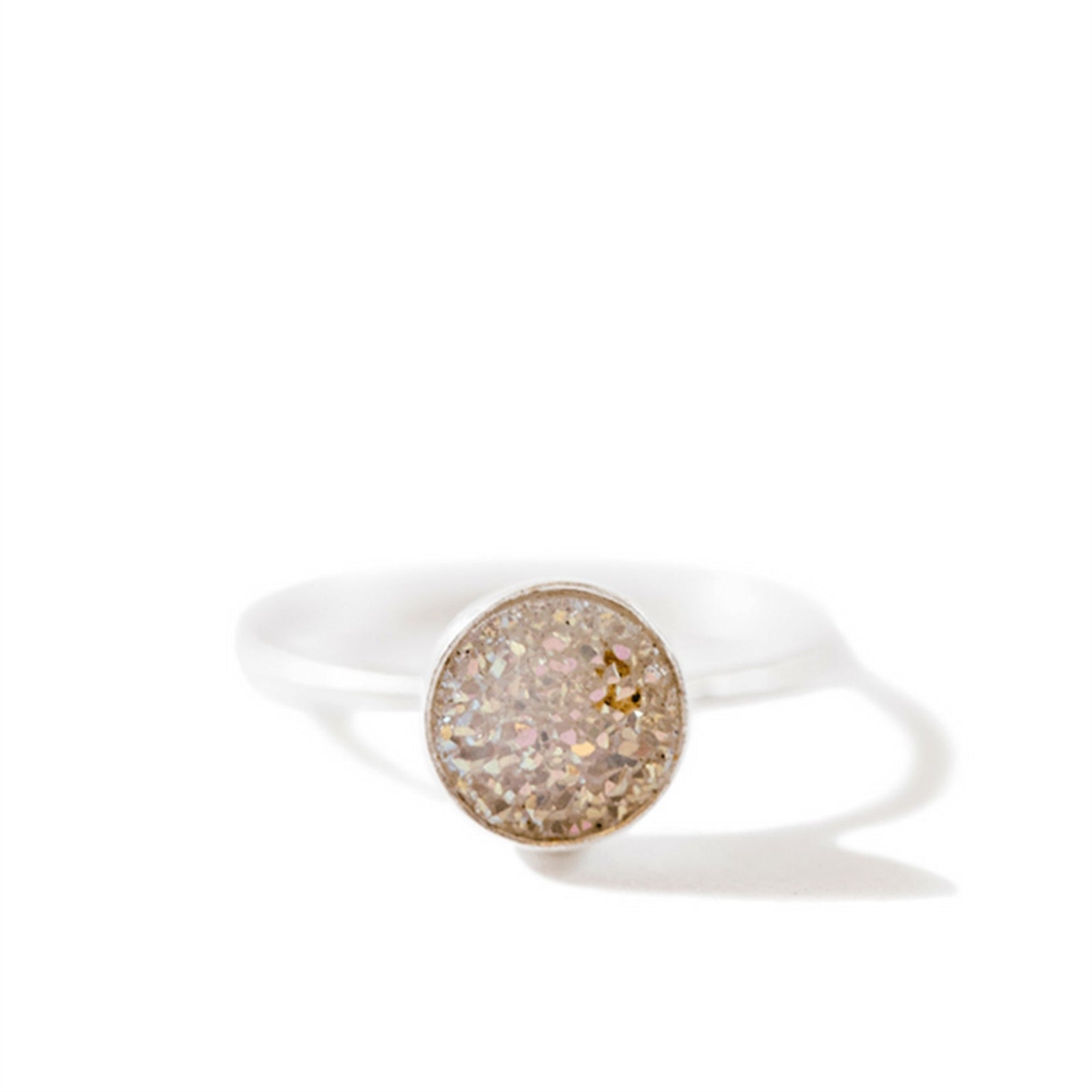 ROUND WHITE DRUZY RING-Jewelry-Jack and Jill Boutique
