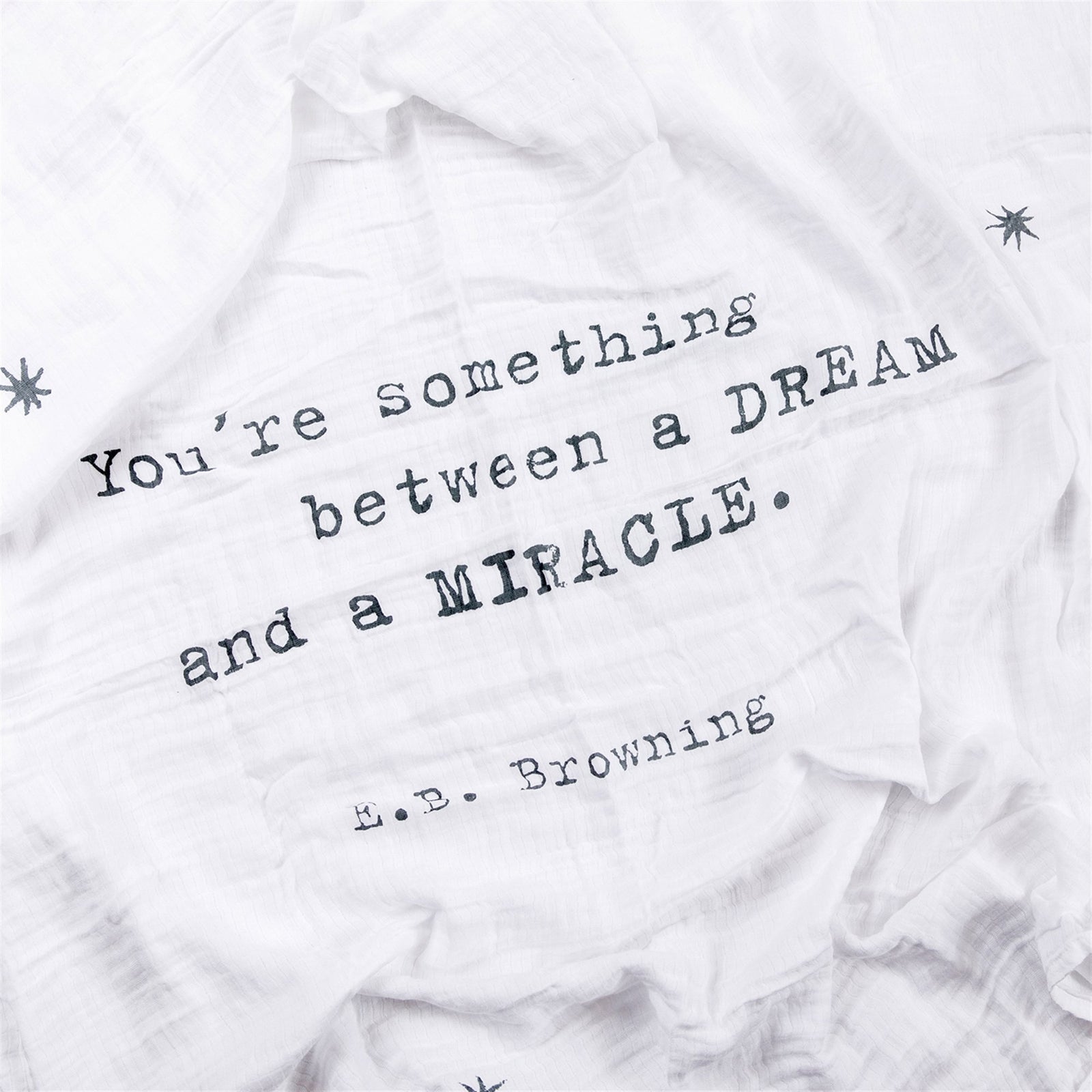 Baby Swaddle Blanket - E.B. Browning-Baby Blanket-Jack and Jill Boutique