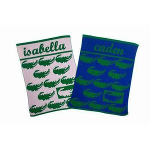 The Preppy Gator & Name Stroller Blanket or Baby Blanket-Baby Blanket-Jack and Jill Boutique