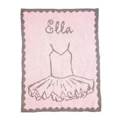 Sweet Ballerina Personalized Stroller Blanket or Baby Blanket-Baby Blanket-Jack and Jill Boutique