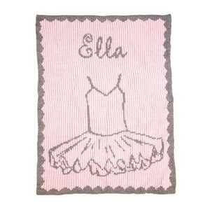 Sweet Ballerina Personalized Stroller Blanket or Baby Blanket-Baby Blanket-Jack and Jill Boutique