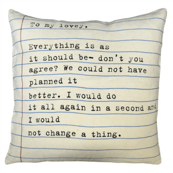 To My Lovey - Pillow-Pillow-Jack and Jill Boutique