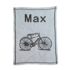 Vintage Bike Stroller Blanket or Baby Blanket-Baby Blanket-Jack and Jill Boutique