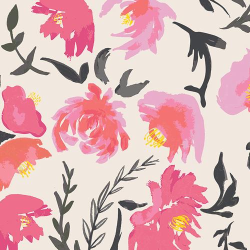 Wonderful Things Aquarelle Floral Rosewater Fabric by the Yard | 100% Cotton-Fabric-Jack and Jill Boutique