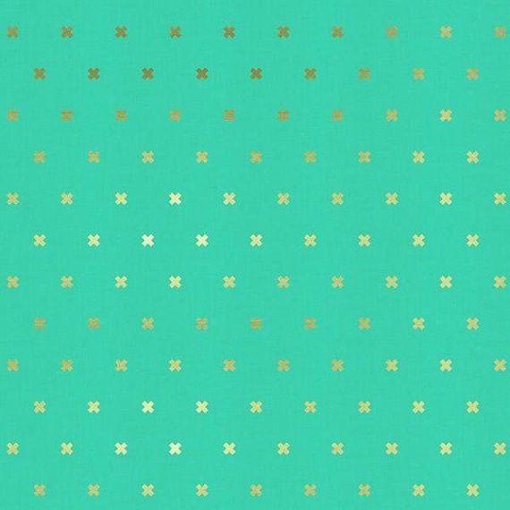 XOXO in Toy Boat Gold Fabric by the Yard | 100% Cotton-Fabric-Jack and Jill Boutique