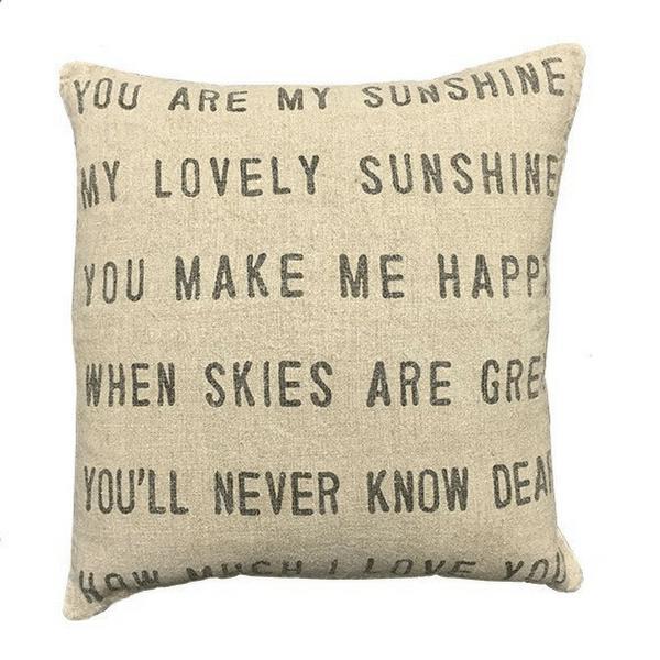 Pillow Collections - You Are My Sunshine - 24" x 24"-Pillow Collection-Jack and Jill Boutique