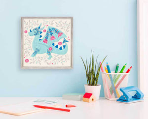 A Dragon Named Arnold - Mini Framed Canvas-Mini Framed Canvas-Jack and Jill Boutique