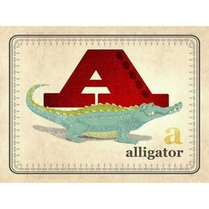 A is for Alligator | Canvas Wall Art-Canvas Wall Art-Jack and Jill Boutique