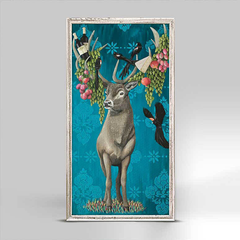 A Picnic For Stag And The Widows - Mini Framed Canvas-Mini Framed Canvas-Jack and Jill Boutique