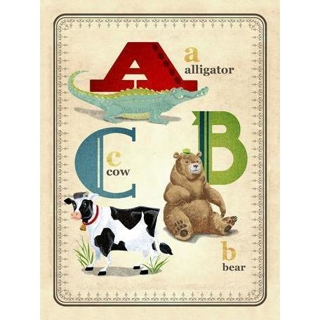 ABC Animals | Canvas Wall Art-Canvas Wall Art-Jack and Jill Boutique