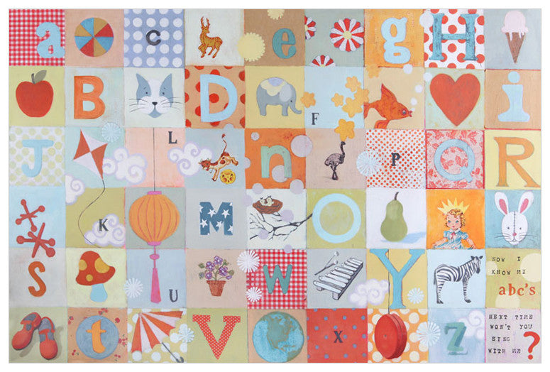 ABC Patchwork Wall Art-Wall Art-Jack and Jill Boutique