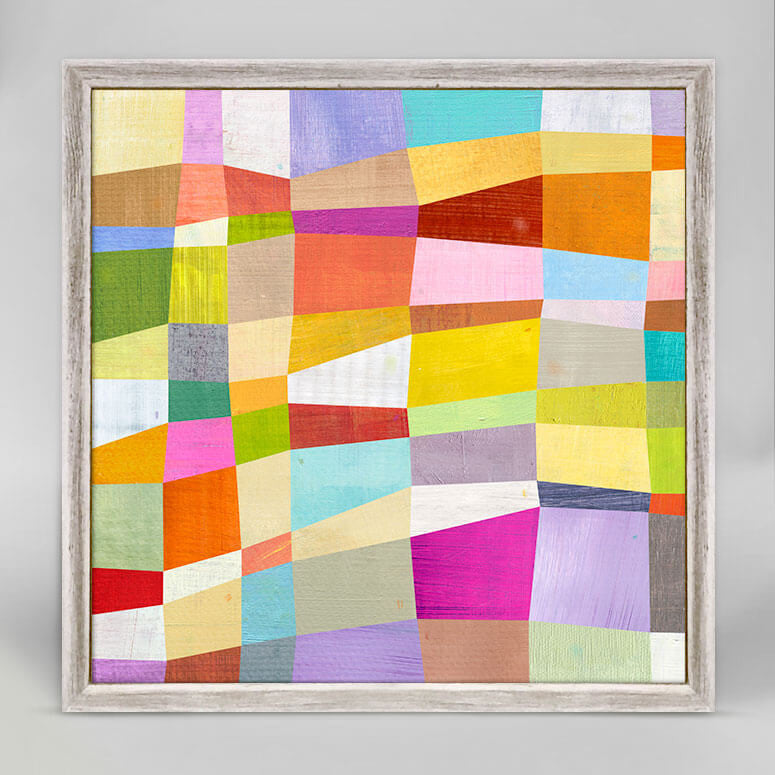 Abstract Blocks - Mini Framed Canvas-Mini Framed Canvas-Jack and Jill Boutique