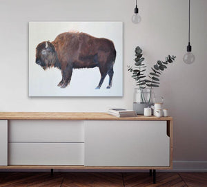 Adult Bison Portrait Wall Art-Wall Art-Jack and Jill Boutique