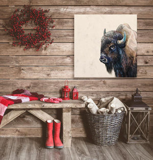 Adult Bison Wall Art-Wall Art-Jack and Jill Boutique